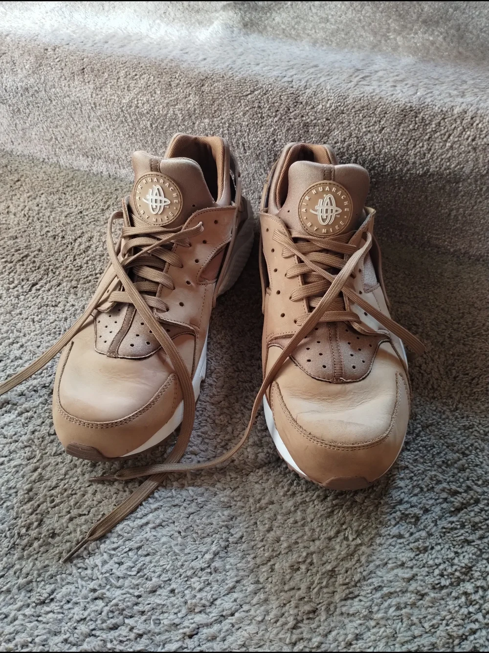 Nike Air Men's Tan Sneakers - Branded Casual Runner Sz 13